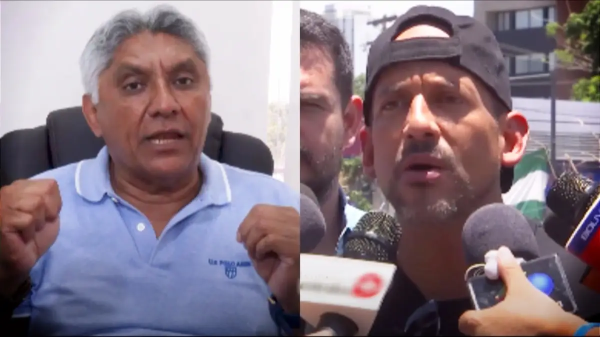 El constitucionalista, José Luis Santistevan y el Gobernador cruceño, Luis Fernando Camacho. (? Composición CHARMUF/ NTV)